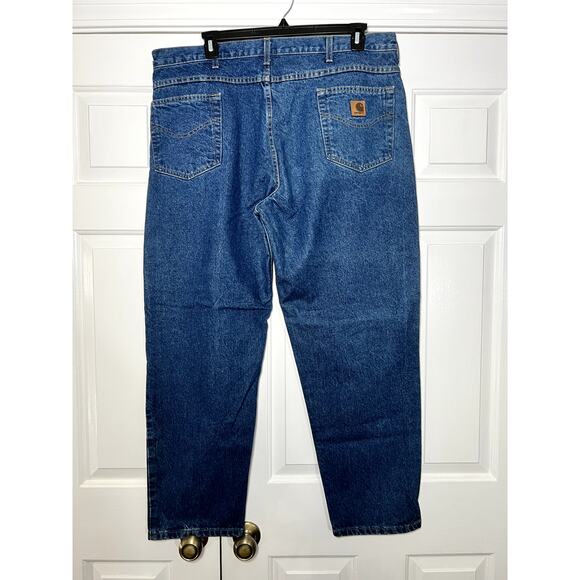Carhartt Relaxed Fit Denim Blue Jeans Size 42 x 44 - Picture 2 of 7